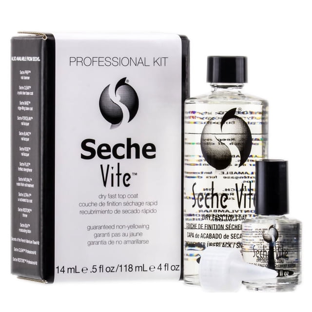 Kit profesional de esmalte de uñas Seche Vite Dry Fast Top Coat
