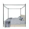 thumbnail image 5 of Home Design Passaic Full Upholstered Metal Storage Canopy Bed Frame with Vertical-Channel Tufted Headboard and Four Under-Bed Drawers, Beige, Easy Assembly, 5 of 12