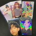 thumbnail image 3 of 50 unids/set de mangas de tarjeta láser transparente sello de la tarjeta de película holográfico protector para corea ídolo foto ygo mtg vg tarjeta, 3 of 4