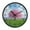 Pink Cherry Blossom Tree, variant on Voice Activated Clock with Glow Light 12 Inch Large Silent Wall Clock Battery Operated for Home Decor Pastel Blue Wildflowers
