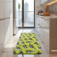 thumbnail image 4 of Green Dinosaurs Skeletons Pattern Kitchen Rug Mat,Kitchen Runner Rugs Non Skid Washable,Decorative Kitchen Floor Mats for Kitchen,Sink,Laundry,17"x47.2", 4 of 7