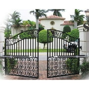 Electric Arm Dual Swing Gate Opener Up to 662 lb DC Automatic Motor Remote Kit Electric Dual Swing Gate Opener Automatic Sliding Gate Opener W/ Remote Control Automatic Heavy Duty Arm Dual Swing Gate