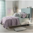 thumbnail image 3 of IRIS LAVENDER COLOR NUUT JACQUARD TEXTURE REVERSIBLE COMFORTER 1 PCS KING SIZE MADE IN MEXICO, 3 of 6