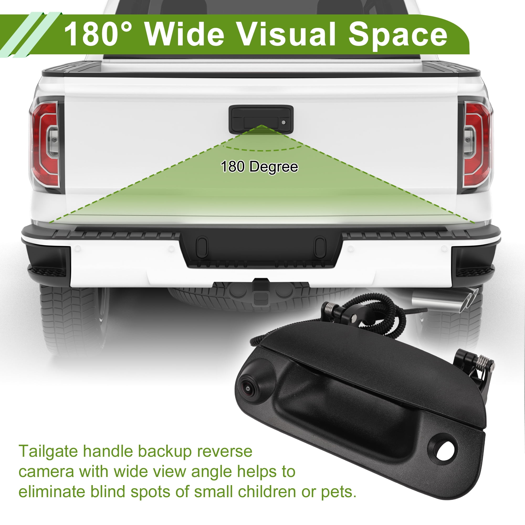 Unique Bargains Tailgate Handle Backup Camera for Ford F-150 1997-2003 and F-250 1997-1999
