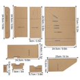 thumbnail image 2 of Acrylic Template Kit Transparent Clear Handbag HandMade DIY Making Tool AAB-450, 2 of 3