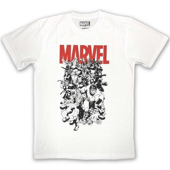 Avengers Large T-Shirt The 874451- Avengers Noir et Ensamble&44; Blanc - Large