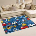 thumbnail image 2 of Coolnut Lightweight Soft Area Rugs 31x20 Inch, Animals Rescue Team Floor Mat Doormat for for Rooms Entrance Hardwood Floor Living Room 2'7" x 1'8"） Nursery Rugs, 2 of 6