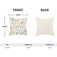 thumbnail image 4 of Spring Pillow Covers 20x20 Inch Set of 2, Sage Green Blue Wild Flower Throw Pillows Case,Colorful Seasonal Floral Plant Outdoor Decorative Farmhouse Decor Cushion Covers for Home Sofa Bed Couch, 4 of 5