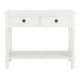 thumbnail image 2 of SAFAVIEH Allura Distressed White Wood Console Table with Drawer (35.5 in. W x 13 in. D x 29.5 in. H), 2 of 14
