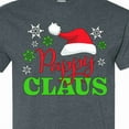 thumbnail image 4 of Inktastic Pappy Claus with Christmas Santa Hat and Snowflakes T-Shirt, 4 of 5
