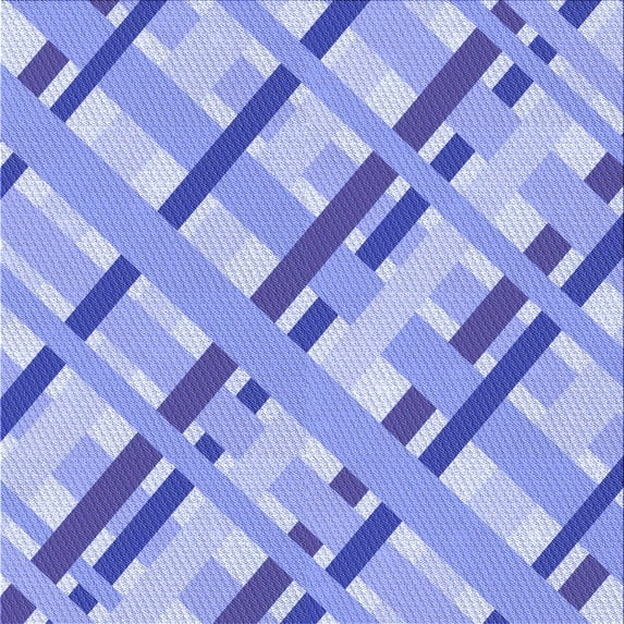 Ahgly Company Indoor Square Patterned Pastel Blue Area Rugs, 6' Square