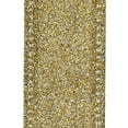 thumbnail image 3 of HOMEFORD Christmas Flat Glitter Wired Ribbon, 7/8-inch, 10-yard, Champagne, 3 of 3