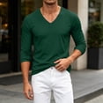 thumbnail image 6 of fatyb Men's Mesh Long Sleeve T Shirts V Neck Breathable Workout Tee Mens Athletic Running Training Tops, 6 of 7