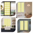 thumbnail image 6 of Farmhouse Farm Window Privacy Film Minimalism Yellow Buffalo Check Plaid Holiday Theme Glass Window Film UV Blocking Static Cling Non-Adhesive Sticker Covering for Home Door 19.6 x 39.3 inches, 6 of 8