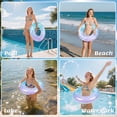 thumbnail image 4 of Qoosea Swim Rings for Adults Pool Floats Swimming Ring Inflatable Float Raft Water Swim Tube Sequined Summer Beach Party Decoration, 4 of 7