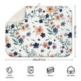 thumbnail image 2 of Microfibre Drying Mat for Kitchen Floral Pattern Romantic and Floral Bed Dish Drying Drainer Mat Absorbent Drying Mat Washing Up for Glass, Plate & Cup 16inch X 18inch, 2 of 5