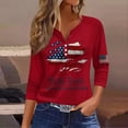 thumbnail image 2 of 250 Years American Flag 250th Anniversary USA T-Shirt 1776-2026 3/4 Length Sleeve Button Down Patriotic Shirts, 2 of 3