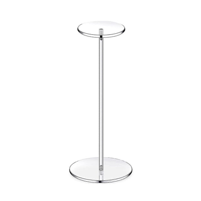 Clear Acrylic Hat Display Stand for Cowboy Hats, Wigs, Pedestal Rack with Sturdy Base