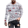 thumbnail image 1 of Pompotops T-Shirt Décontracté à Manches Longues et Col Rond pour Hommes, Imprimé 3D, Saint-Valentin, en Solde, 1 of 5