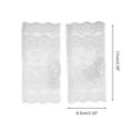 thumbnail image 3 of Unique Bargains 1 Pair Sunblock Fingerless Gloves Floral Thin Sun Block Driving Gloves for Women White, 3 of 5