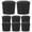Black, variant on WAXIAYU 8Pcs Trivet Rubber Pegs Replacement Pad Feet for Metal Trivets (Black)