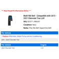 thumbnail image 2 of Multi Rib Belt - Compatible with 2015 - 2021 Chevy Trax LUV 2016 2017 2018 2019 2020, 2 of 2