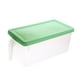 thumbnail image 2 of Utensilios de cocina, caja grande de plástico transparente para clasificar frutas y verduras en el refrigerador, organizador rectangular para cajones, contenedor para alimentos frescos., 2 of 7