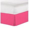 thumbnail image 2 of The Great American Store Easy Fit Pleated Style Bed Skirt / Dust Ruffle with 22 Inch Tailored Drop (Short Queen Size, Solid Pink) 600 Thread Count 100% Cotton - Covers Bed Legs and Frame, 2 of 4