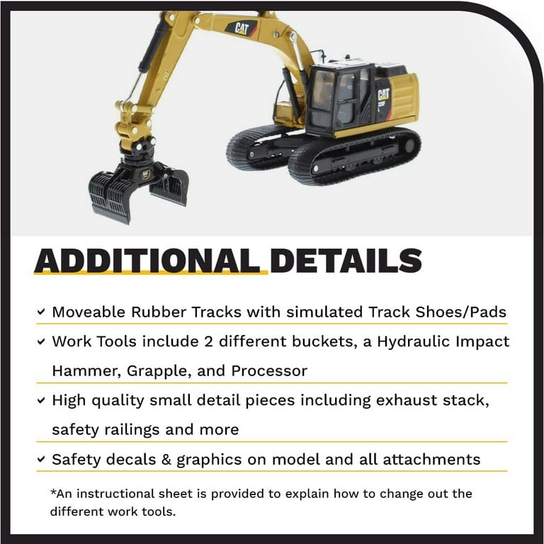 Caterpillar CAT 320F L 1/64 Scale Metal Diecast Hydraulic