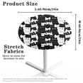 thumbnail image 6 of SEANATIVE 4 PCS Small Round Table Top Cover Stretch Fitted Cocktail Tablecloths with Elastic Edges Highboy Table Cloth Table Decor Protectors for 24 Inch Round Tables, Cute Cat Black White, 6 of 7