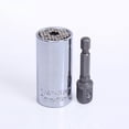 thumbnail image 2 of 3-Piece Purple Alloy Steel Multipurpose Socket Set with 3/8" Extension Bar, 7-19mm Size Range, Ratchet & Wrench Tools, Bulk Wholesale, Compact Storage Bag for Professional Use and On-the-Go, 2 of 6