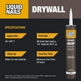 thumbnail image 3 of Liquid Nails Drywall 28 oz. Off-White Interior Low VOC Drywall Adhesive, 3 of 6