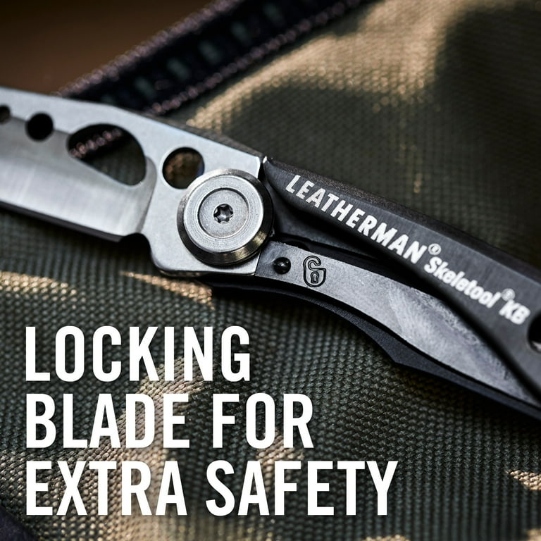 Leather Man Skeletool KB Pocket Knife, 420HC Stainless Steel