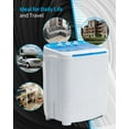 thumbnail image 4 of Muhub 18lbs Portable Washing Machine,Compact Twin Tub Wash&Spin Combo for Apartment, Dorms,Blue, 4 of 7