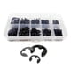thumbnail image 3 of Anillo de hebilla en E 580x Durable 10 tamaños con sujetadores de caja de almacenamiento Abrazaderas de retención externas Arandela de anillo Apertura Anillo de seguridad Juego Negro Baoblaze Anillo de retención externo, 3 of 8