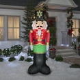 thumbnail image 2 of Gemmy Christmas Inflatable Luxe Nutcracker, 8 ft Tall, Multi, 2 of 5