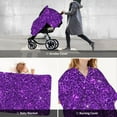 thumbnail image 6 of Car Seat Cover Baby - Purple Glitter Breathable Infant Car Seat Cover for Baby Carseat, Lightweight Comfort Baby Essentials Must Haves Newborn Stuff for Girl Boy, 6 of 7