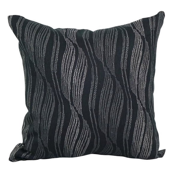 Blazing Needles 9910-S1-ID-085 17 in. Jacquard Throw Pillows with Inserts, Clove Onyx