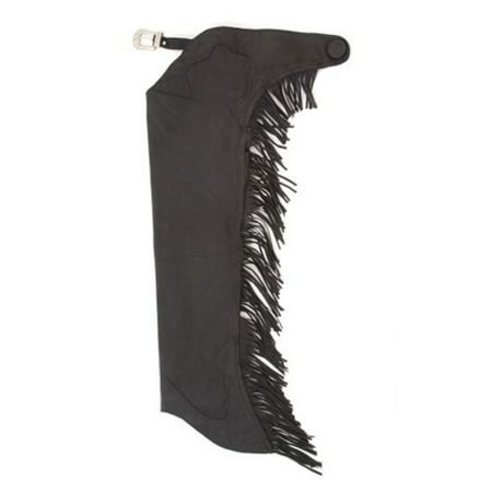 Tough 1 Youth Luxury Suede Chaps - Black - Medium