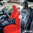 thumbnail image 3 of For 2017-2024 Tesla Model 3 FH Group Faux Leather Custom Fit Car Seat Covers   Solid Red - Front Seats, 3 of 6