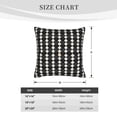thumbnail image 5 of LNWH Black Abstraction Seamless Throw Pillow Covers, Square Soft Linen Decorative Pillow Cases, 20"x20", 5 of 8