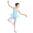 thumbnail image 3 of iEFiEL Girls Lovely Bowties Spaghetti Straps Ballet Dance Gymnastics Leotard Tutu Dress, 3 of 7