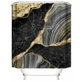 4 Pcs Bathroom Shower Curtain Set Gray Marble Shower Curtain Bathroom