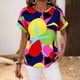 thumbnail image 4 of Tank Tops para las Mujeres, de Moda Impreso de Manga Corta Cuello Redondo Casual Top Hecho de Poliéster Suave para el Uso Diario de Verano, Tank Tops Largas para las Mujeres, 4 of 4