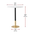 thumbnail image 7 of Elegant Decor Ronan 31.5" Pub Table in White, 7 of 7