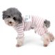 thumbnail image 3 of Acogedor pijama para mascotas de invierno a rayas de algodón para perros pequeños - Ropa para cachorros y gatos - Pijamas para perros - Camisa Yorkshire talla M, 3 of 5