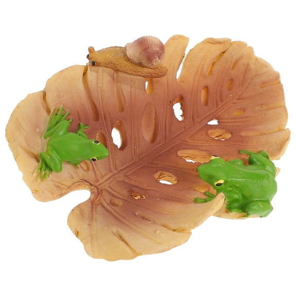 Resin Frog Statue with Mushroom Craft Design, Decorative Garden and Patio Outdoor Yard Frog Ornament