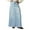 Light Blue, variant on LYMAYTER Women Fashion Denim Skirt Summer Loose Straight Skirt for S-XL Casual Jean Long Skirt