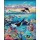 thumbnail image 1 of Kit Punto Cruz Sea World Impreso 14 Quilates Con Hilo Bordar (40x49 Cm), 1 of 9