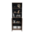 thumbnail image 3 of Librero Home Wengue con Cinco Entrepaños y Dos Puertas Abatibles Virtual Muebles, 3 of 8